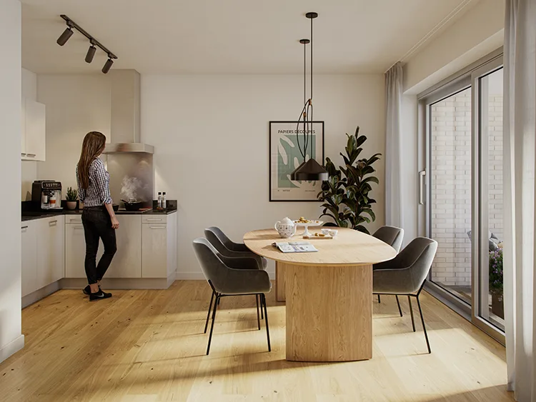 Artist impression interieur appartement