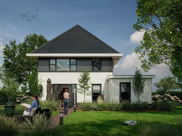 Artist impression zelfbouw kavel