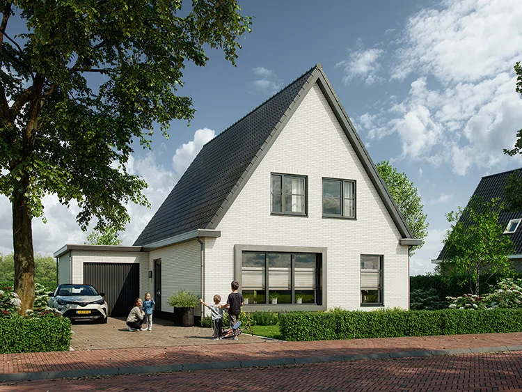 Artist impression zelfbouw kavel