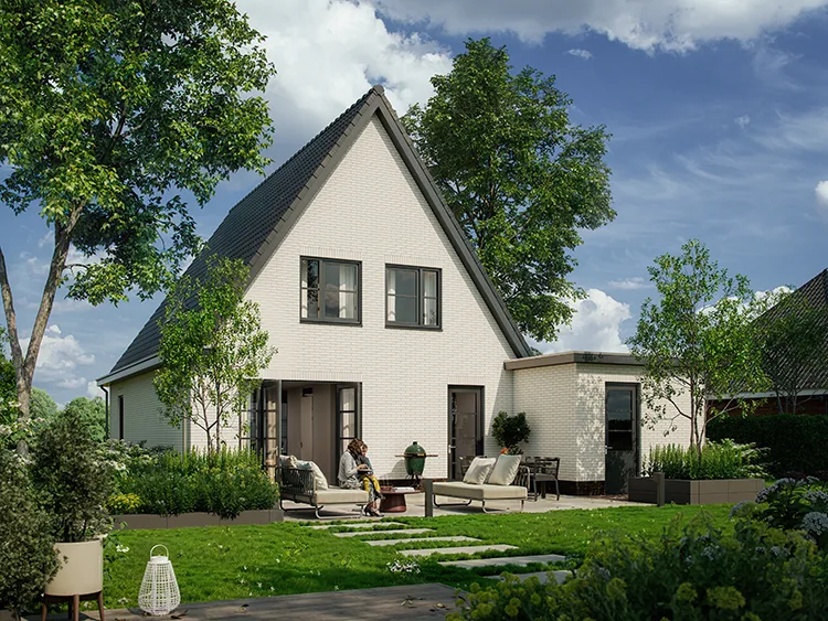 Artist impression zelfbouw kavel